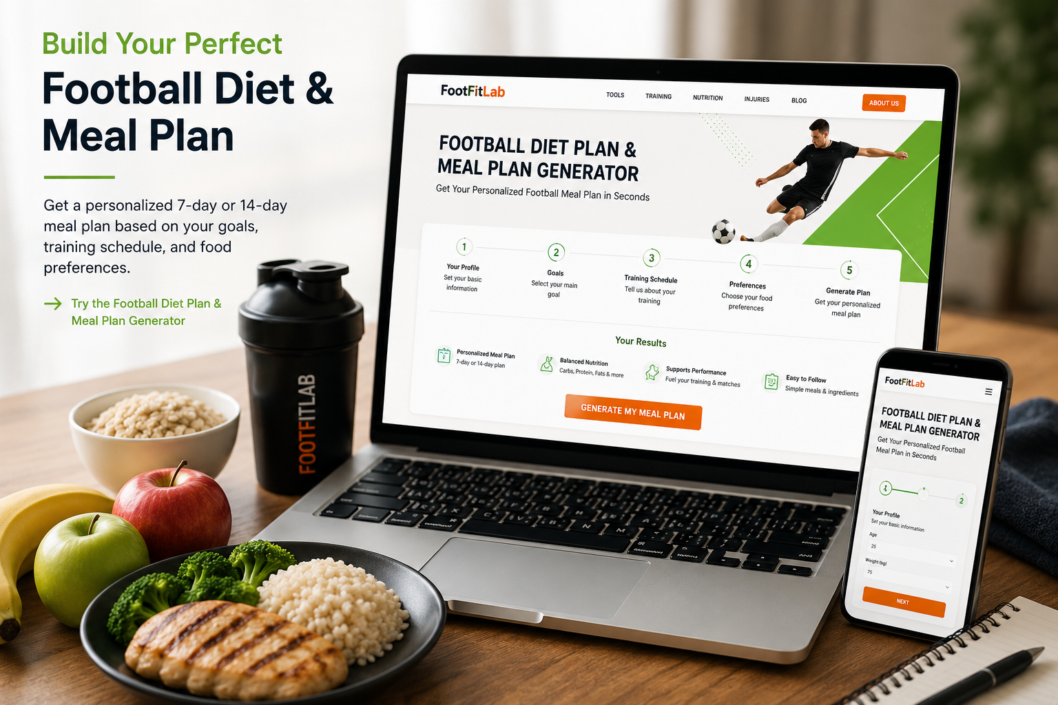 football diet plan